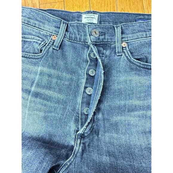 Citizens of Humanity Grey Olivia High Rise Slim Ankle Butten Fly Jeans 28 - Picture 9 of 12
